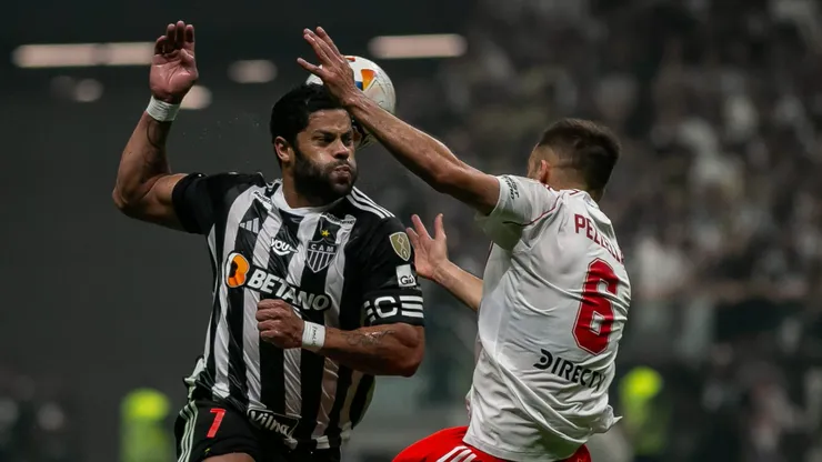 Hulk jogador do Atlético-MG durante partida contra o River Plate na Arena MRV pela Copa Libertadores 2024. Foto: Fernando Moreno/AGIF