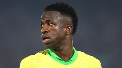 Vini Jr. pela Seleção Brasileira. Foto: Christian Alvarenga/Getty Images