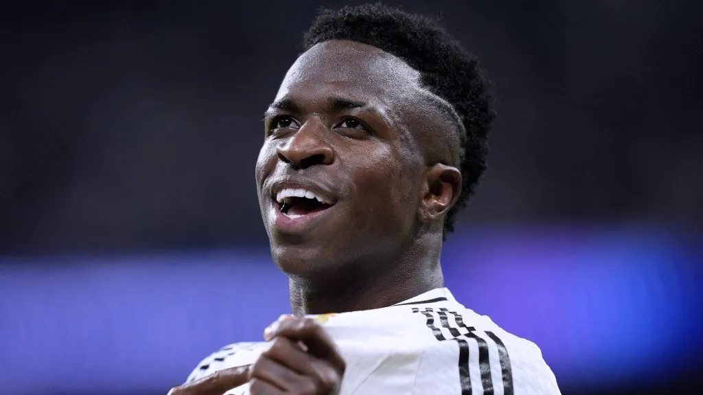 Vinicius Júnior comemorando. Foto: IMAGO/Laci Perenyi