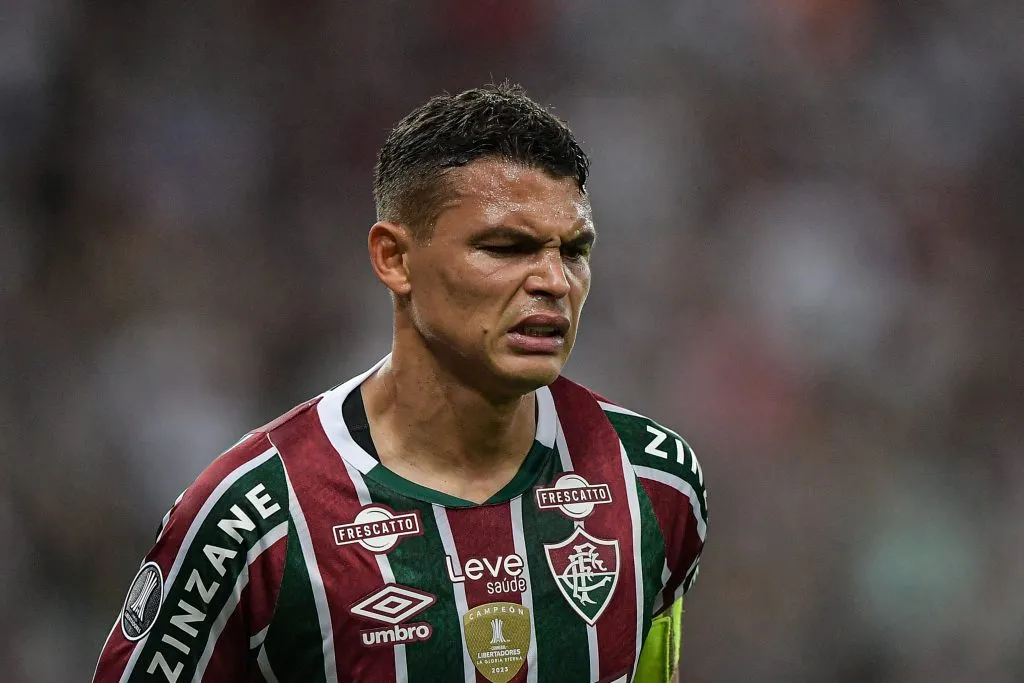 Thiago Silva está sem jogar há cerca de um mês por conta de uma contusão no calcanhar direito. Foto: AGIF/AGIF