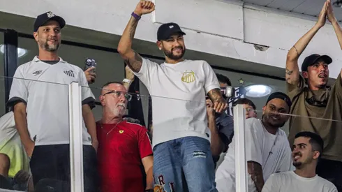 SP - SANTOS - 07/02/2024 - PAULISTA 2024, SANTOS X CORINTHIANS - Neymar ex jogador do Santos durante partida contra o Corinthians no estadio Vila Belmiro pelo campeonato Paulista 2024. Foto: Reinaldo Campos/AGIF