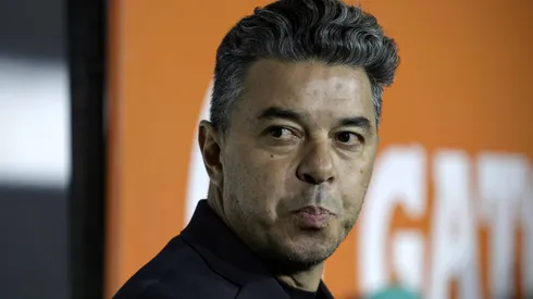 Marcelo Gallardo durante partida entre Defensa Y Justicia e River Plate, pelo Campeonato Argentino.