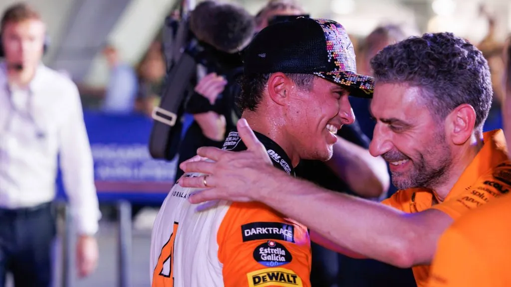 Norris e Stella no GP de Singapura (IMAGO / ZUMA Press Wire)