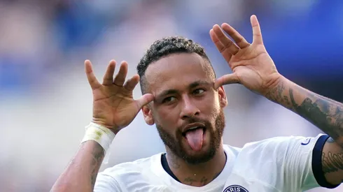 Neymar durante jogo do PSG.