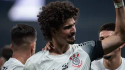 André Ramalho comemorando gol em partida entre Corinthians e Juventude, pelas quartas de final da Copa do Brasil, na Neo Química Arena. Foto: Ronaldo Barreto