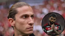 Filipe Luís não deixou passar em branco avaliação sobre Gabigol em jogo do Mengão - Fotos: Wagner Meier/Getty Images