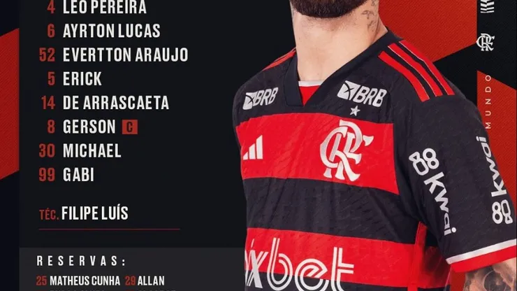 (Reprodução/Instagram @Flamengo)