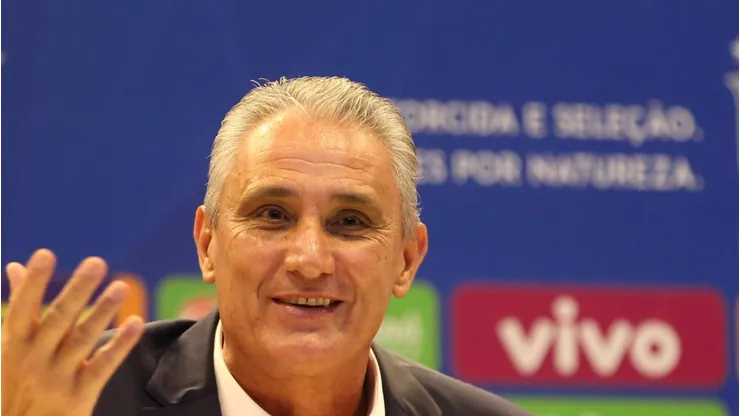 Tite durante coletiva de imprensa do PK Pressekonferenz da Seleção Brasileira de Futebol, na sede da CBF, nesta quinta-feira, 28.