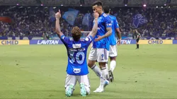 Gabriel Veron, jogador do Cruzeiro comemora seu gol durante partida contra o Bahia no Mineirao - Brasileirão Betano Série A 2024