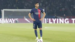 Achraf Hakimi pelo PSG em partida da Ligue 1 diante do Olympique de Marseille. (Photo by Catherine Steenkeste/Getty Images for Qatar Airways )