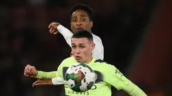 Phil Foden pelo Manchester City em partida da Premier League diante do Southampton. (Photo by Mike Hewitt/Getty Images)