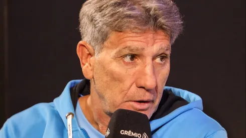 Renato durante evento de pré-temporada. Foto: Guilherme Testa/Grêmio FBPA