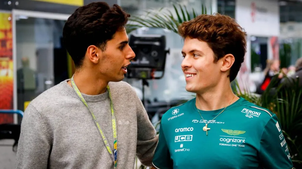 Bortoleto e Drugovich no GP de São Paulo em 2023 (IMAGO / Fotoarena)