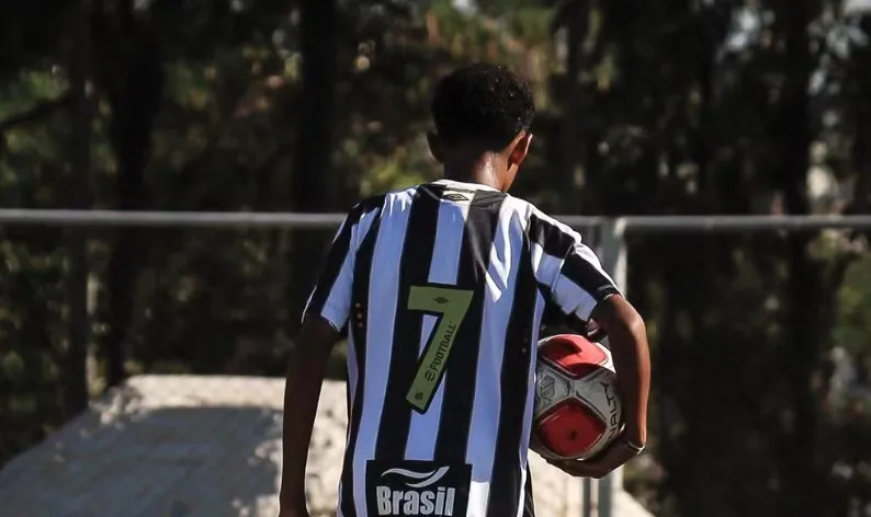 Robson Júnior é destaque na base do Santos. Foto: Santos FC