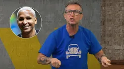 Deyverson ganha elogios de Neto - Fernando Moreno/AGIF (foto pequena) - Reprodução/TV Bandeirantes (foto grande).