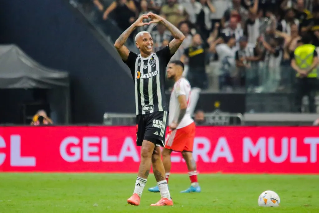 Deyverson marca dois gols e dá assistência em vitória do Galo por 3 a 0 sobre o River Plate na Libertadores. Foto: Allan Calisto/Fotoarena