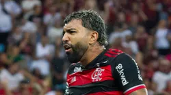 Gabigol durante jogo do Brasileirão contra o Fluminense.