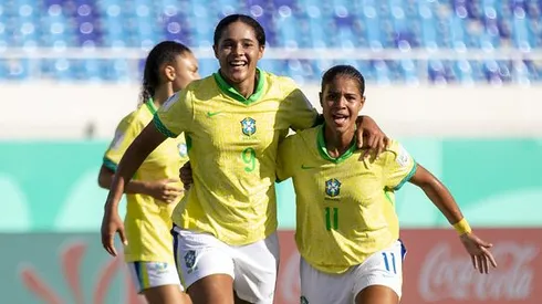 Brasil na disputa do Mundial sub-17. Foto: Leto Ribas/CBF