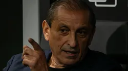 Ramón Díaz durante partida entre Atlético-MG e Corinthians, na Arena MRV, pelo Campeonato Brasileiro.