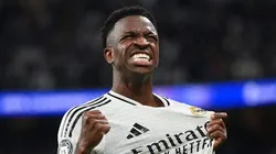 Vini Jr. em Real Madrid x Borussia Dortmund. Foto: Denis Doyle/Getty Images