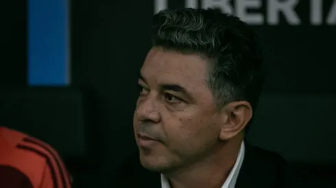 Marcelo Gallardo, técnico do River Plate, durante partida contra o Atletico no estadio Arena MRV pela Copa Libertadores 2024.