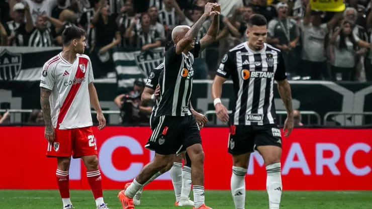 Atlético-MG 3 x 0 River Plate pelas semifinais da Copa Libertadores 2024. Foto: Fernando Moreno/AGIF