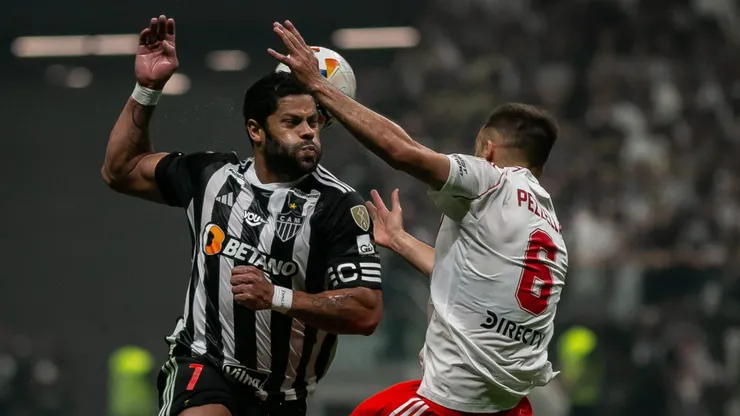 Hulk jogador do Atlético durante partida contra o River Plate na Arena MRV pela Copa Libertadores 2024. Foto: Fernando Moreno/AGIF
