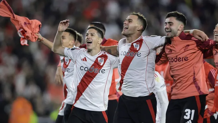 Jogadores do River Plate comemorando classificação para as semifinais da Copa Libertadores. Foto: Fotobaires