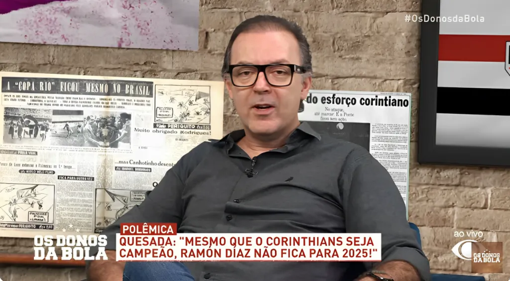 Leandro Quesada não aliviou - Foto: Reprodução/ YouTube.