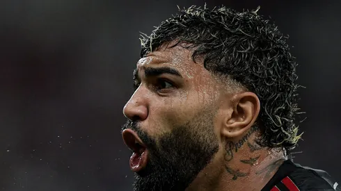 Gabigol durante partida do Fla no Campeonato Brasileiro 2024.