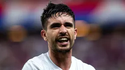 Igor Coronado, meia do Corinthians, comemora seu gol durante partida contra o Fortaleza no estadio Arena Castelão pela Copa Sul-Americana 2024.