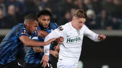 Viktor Gyoekeres pelo Sporting em partida da UEFA Europa League diante da Atalanta. (Photo by Emilio Andreoli/Getty Images)