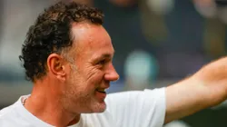 Gabriel Milito durante partida entre Atlético-MG e Bragantino, pelo Campeonato Brasileiro, na Arena MRV.