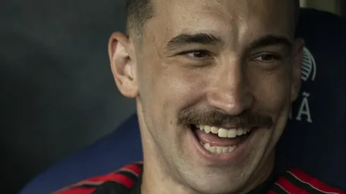 Léo Ortiz durante partida do Flamengo contra o Fluminense, no Campeonato Carioca.