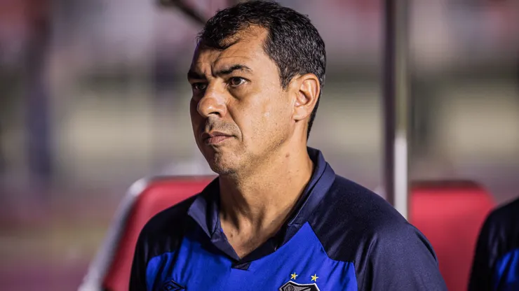 Fabio Carille, tecnico do Santos durante partida contra o Sao Paulo no estadio Morumbi pelo campeonato Paulista 2024