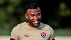 Luan em ação durante treino do Leão. Foto: Victor Ferreira/EC Vitória