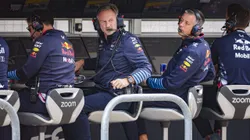 Chirstian Horner e sua equipe no GP de Austin