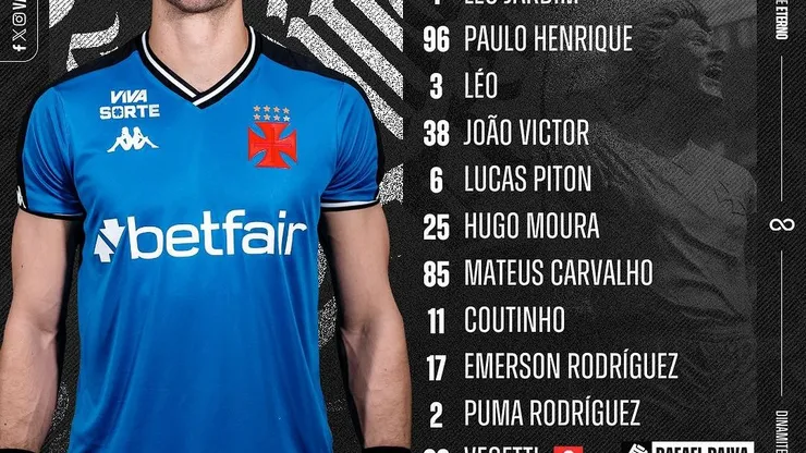 (Divulgação/Instagram @Vasco)