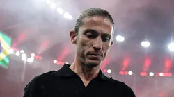 Filipe Luís, técnico do Flamengo, durante partida contra o Corinthians no estadio Maracanã pela Copa Do Brasil 2024.