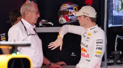 Helmut Marko em conversas com Verstappen no GP de Monaco
