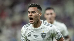 Vera comemorando o gol marcado no Nordeste. Foto: Pedro Souza / Atlético