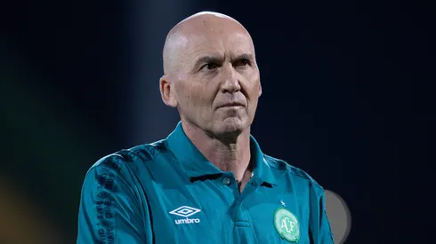Gilmar Dal Pozzo, técnico da Chapecoense, em partida contra o Santos