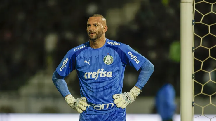 Weverton, em jogo do Palmeiras, contra o Anderson Romão/AGIF