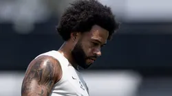 Memphis Depay em treinamento no CT Joaquim Grava, no dia 15/10/2024. Foto: Rodrigo Coca/Ag. Corinthians