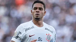 Lucas Veríssimo durante partida entre Corinthians e Palmeiras, pelo Campeonato Brasileiro de 2023, na Neo Química Arena. Foto: Ronaldo Barreto