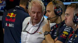 Marko e sua equipe da RB no GP de Baku