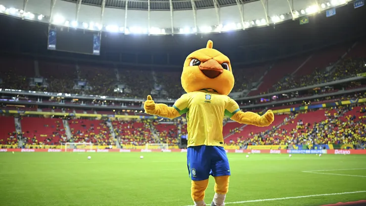 Canarinho Pistola, mascote do Brasil. Foto: Molina/Fotoarena 