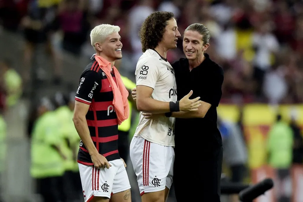 David Luiz se tornou crucial para Filipe Luís no Flamengo. Foto: Alexandre Loureiro/AGIF