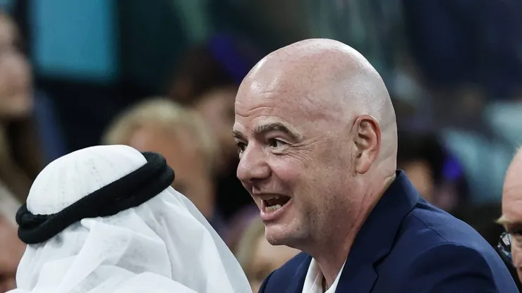 Gianni Infantino durante os Jogos Olímpicos em Paris.