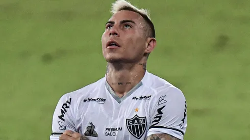Eduardo Vargas durante partida entre Fluminense e Atlético Mineiro, no Estádio Nilton Santos, pela Copa do Brasil de 2021. Foto: Marcello Dias/